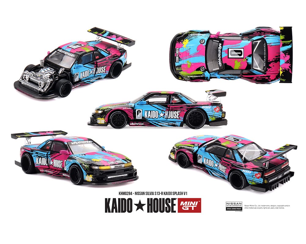 Nissan Silvia S13R Kaido Splash V1 Kaido House x Mini GT 1/64 KHMG284
