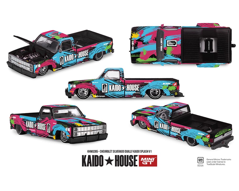 Chevrolet Silverado Dually Kaido Splash V1 Kaido House x Mini GT 1/64 KHMG285