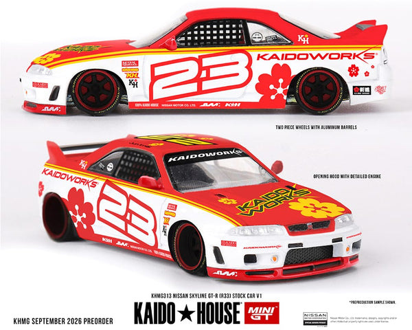 Nissan Skyline GTR R33 Kaido Stock Car Kaido House 1/64 | Hanz Driven
