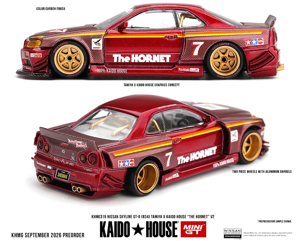 Nissan Skyline GTR R34 Tamiya The Kaido House 1/64 | Hanz Driven KHMG315