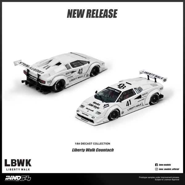 Lamborghini Countach Inno64 1/64 scale