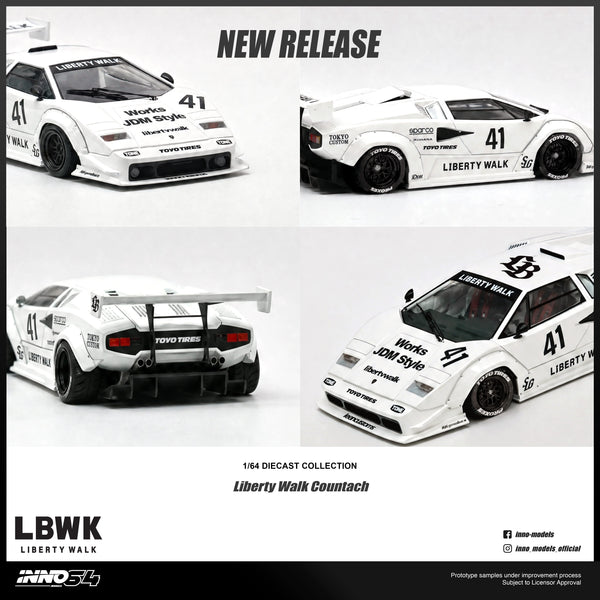 Lamborghini Countach Inno64 1/64 scale