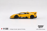 LB-Silhouette WORKS MURCIELAGO GT Evo Yellow Mini GT 1:64 
