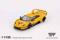 LB-Silhouette WORKS MURCIELAGO GT Evo Yellow Mini GT 1:64 