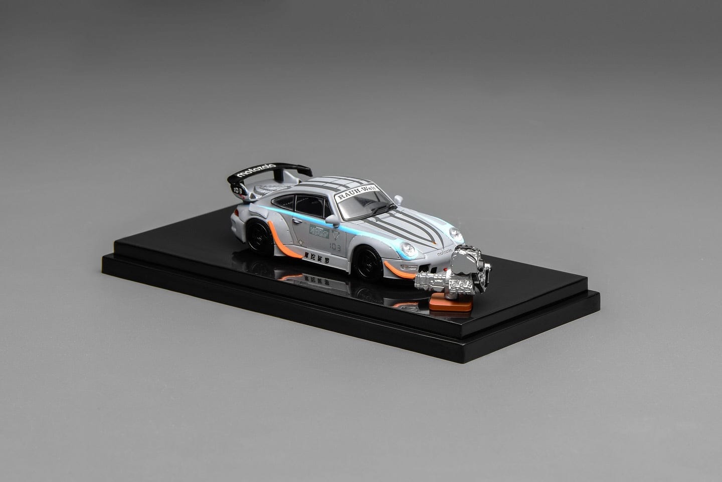 Pre-order) Porsche 911 993 MOTOZOLO with magnetic air-cooled