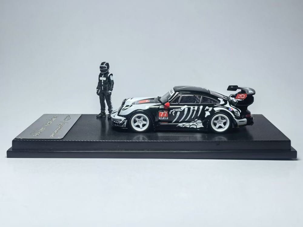 Porsche 911 RWB 964 Rexy High Wing with Figure My Model Collect 1/64 MC640024B