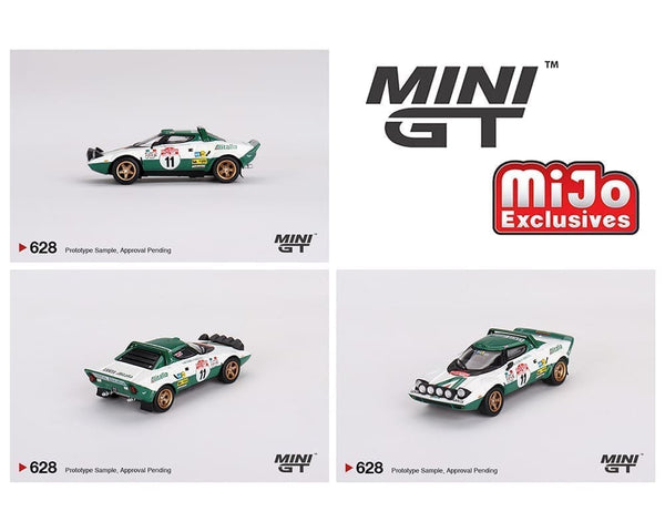 Lancia Stratos HF 1975 Rally Sanremo Winner #11 White Mini GT 1/64 scale