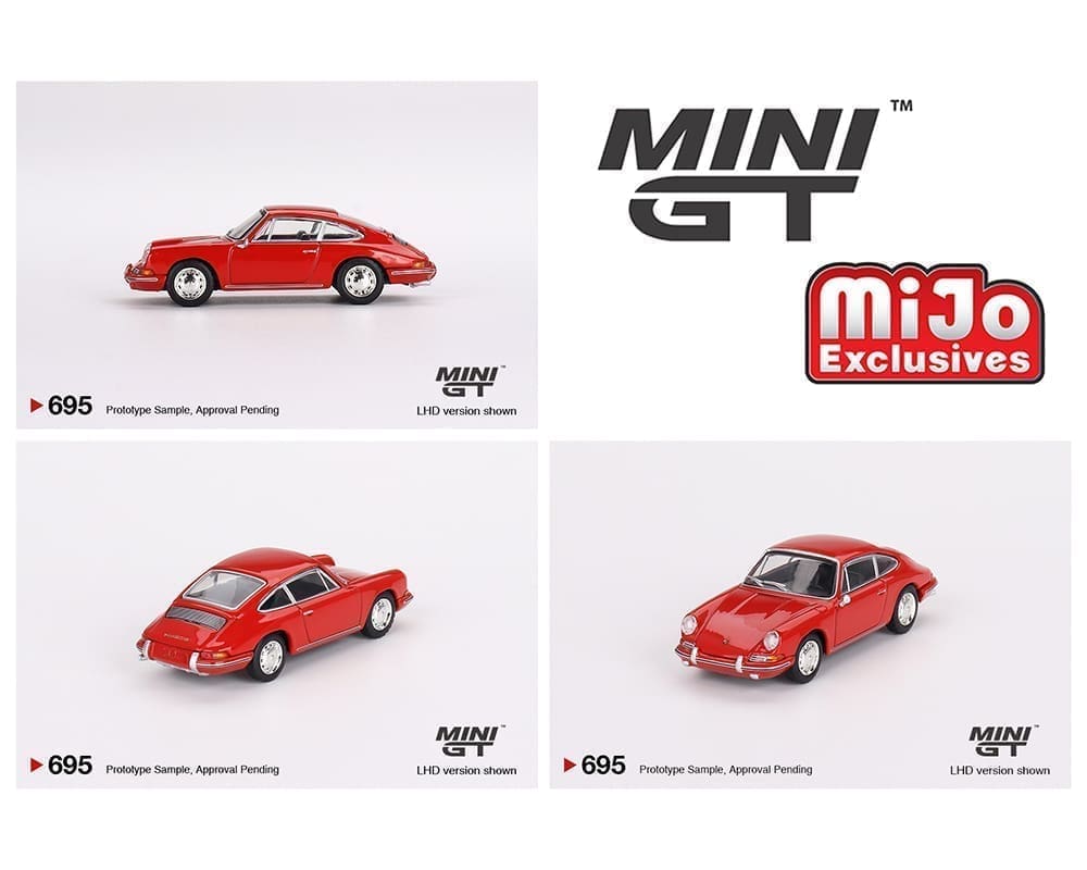 Porsche 901 1963 Signal Red Mini GT 1/64 MGT00695-MJ
