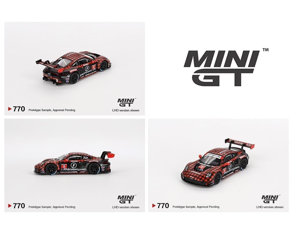Porsche 911 GT3 R Pro Pfaff Motorsports IMSA 2023 Sebring 12 hrs winner Mini GT 1/64 MGT00770-MJ