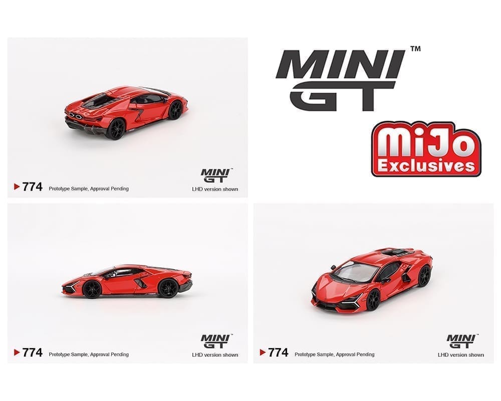 Lamborghini Revuelto Arancio Dac Lucido Orange Mini GT 1/64 scale