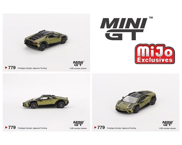 Lamborghini Huracán Sterrato Verde Gea Matt Mini GT 1/64 scale