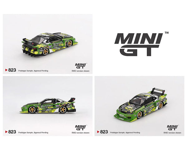 Nissan LB-Super Silhouette S15 SILVIA #555 V2 2024 Green Formula Drift Japan Mini GT