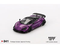 McLaren 720S LB-Works Purple Mini GT 1:64 scale MGT00841-BL