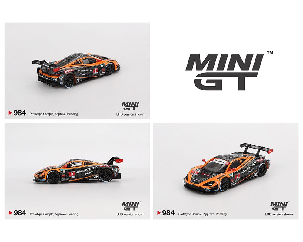 McLaren 720S GT3 Evo Pfaff Motorsports 2024 IMSA Daytona 24 Hrs Mini GT 1/64 scale