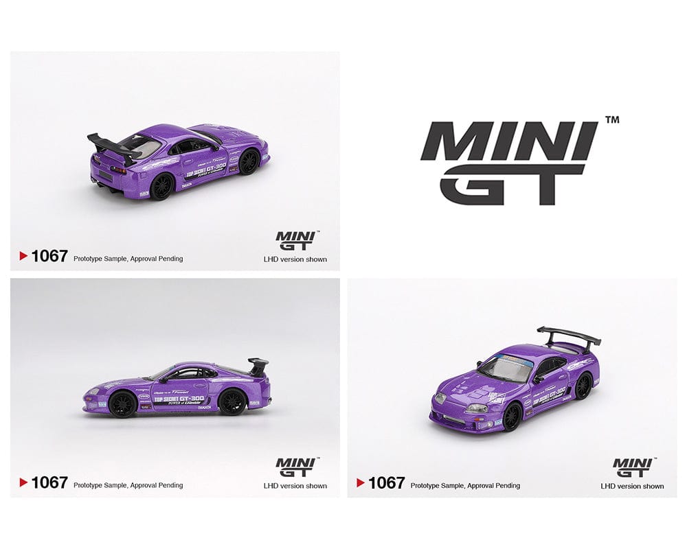 Toyota Supra (A80) Top Secret GT-300 Top Secret Purple Mini GT 1/64 scale