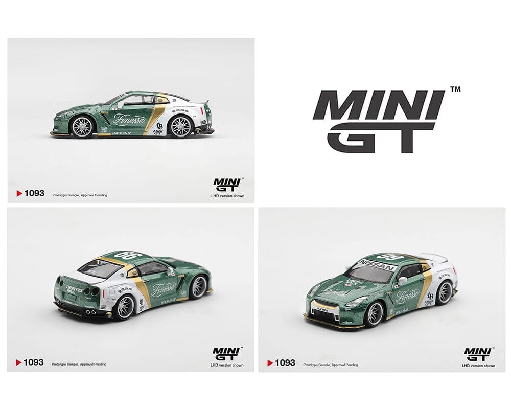 Mini GT Nissan GTR R35 Auto Finesse 1/64 | Hanz Driven MGT01093-BL