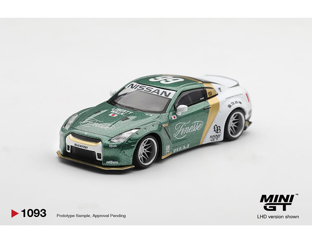 Mini GT Nissan GTR R35 Auto Finesse 1/64 | Hanz Driven MGT01093-BL
