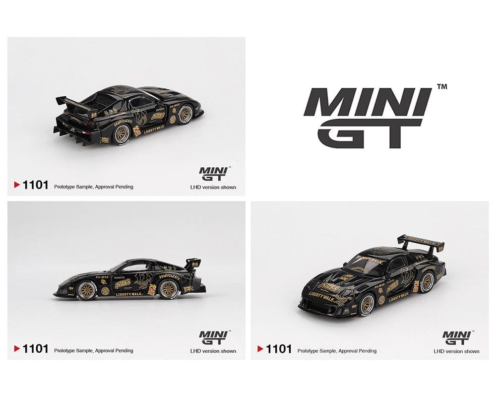 Mazda RX-7 LB Super Silhouette FD-NILES Black Mini GT 1/64 scale