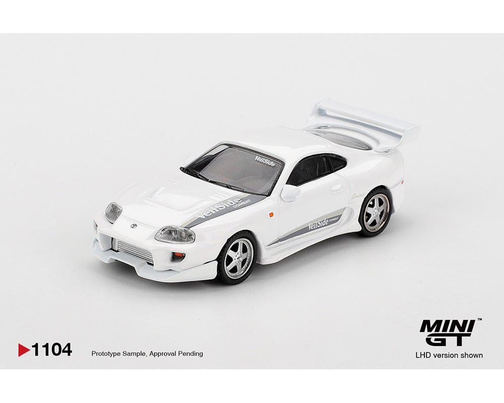 Pre-order) Toyota Supra VeilSide Combat V-I White Mini GT 1:64