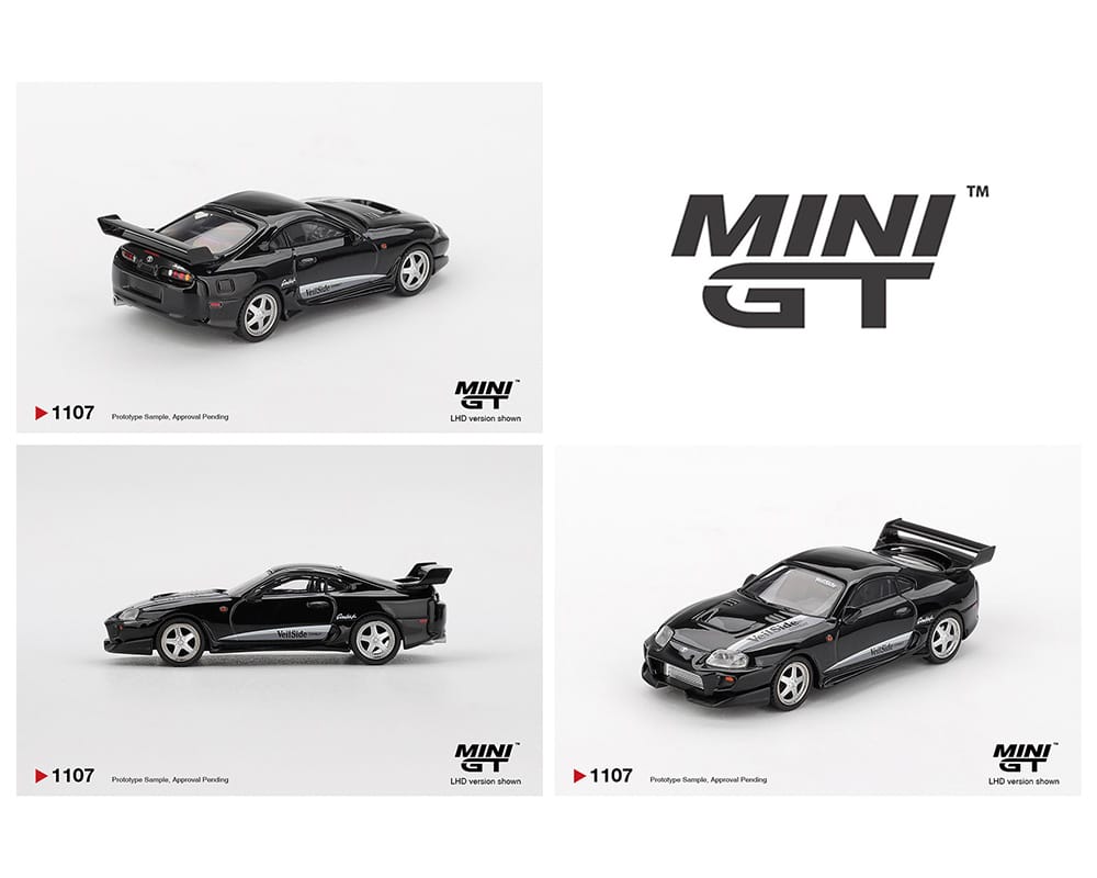 Toyota Supra VeilSide Combat V-II Black Mini GT 1:64