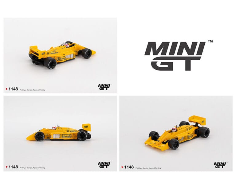 Lotus 99T #11 Satoru Nakajima 1987 Monaco Grand Prix Yellow Mini