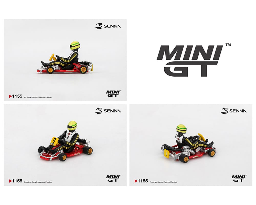 (Pre-order) Senna Kart Formula K #9 Ayrton Senna da Silva 1981 Karting World Championship  Mini GT MGT01155-BL