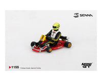 (Pre-order) Senna Kart Formula K #9 Ayrton Senna da Silva 1981 Karting World Championship  Mini GT MGT01155-BL