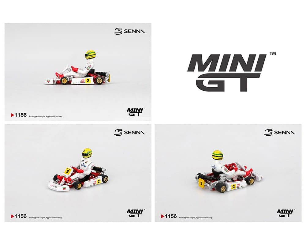 (Pre-order) Senna Kart #2 Ayrton Senna da Silva 1993 Masters of Paris-Bercy  Mini GT MGT01156-BL