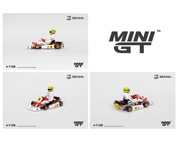 (Pre-order) Senna Kart #2 Ayrton Senna da Silva 1993 Masters of Paris-Bercy  Mini GT MGT01156-BL