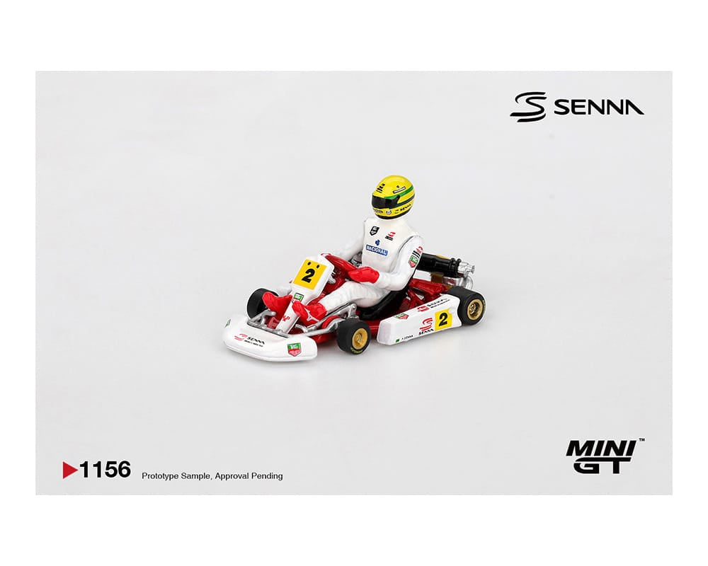 (Pre-order) Senna Kart #2 Ayrton Senna da Silva 1993 Masters of Paris-Bercy  Mini GT MGT01156-BL