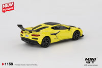 Mini GT Chevrolet Corvette ZR1 Accelerate Yellow 1:64 | Pre-order MGT01158-BL