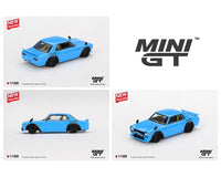Nissan LB Works HAKOSUKA Baby Blue Mini GT 1:64