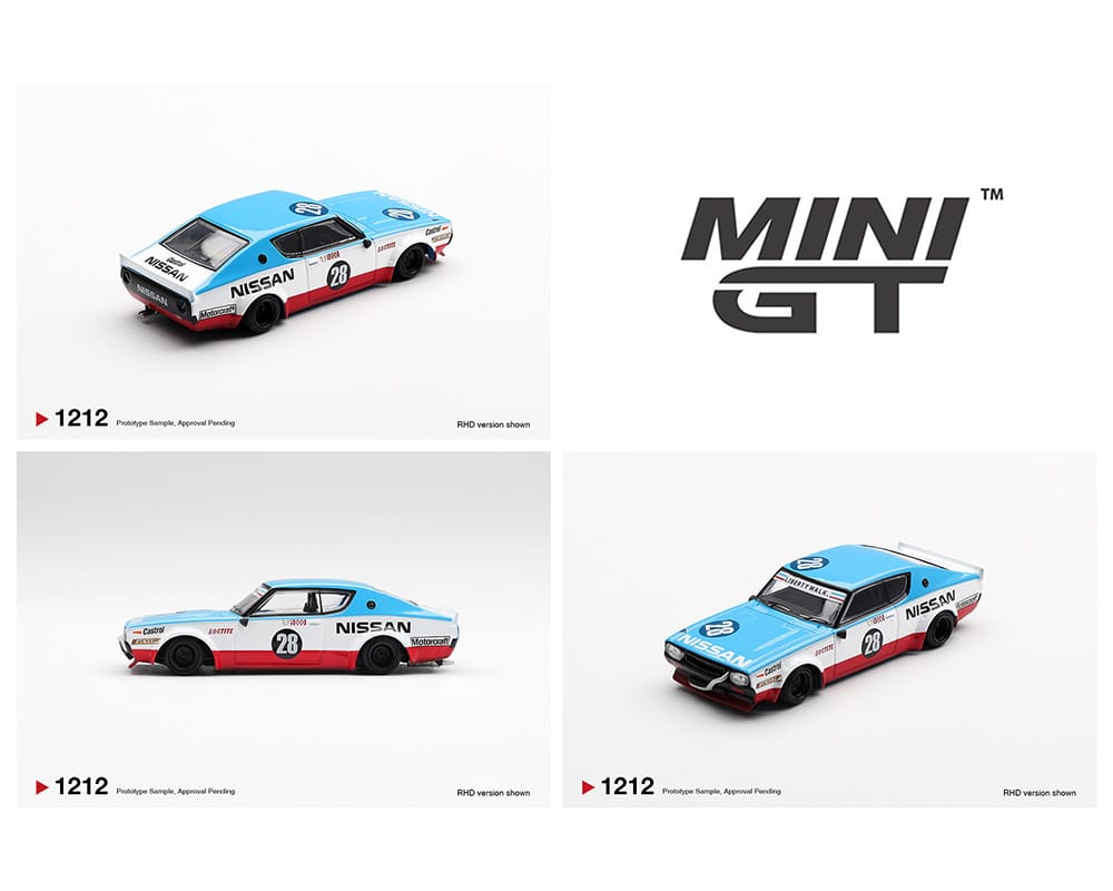 Nissan Skyline Kenmeri Liberty Walk Nissan Racing ’75 concept Mini GT 1:64