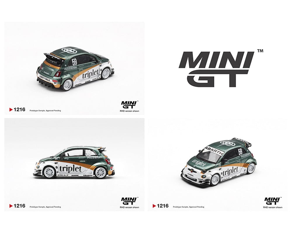 Abarth 595 LB-WORKS TY Edition Mini GT 1/64 scale