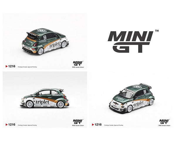 Abarth 595 LB-WORKS TY Edition Mini GT 1/64 scale