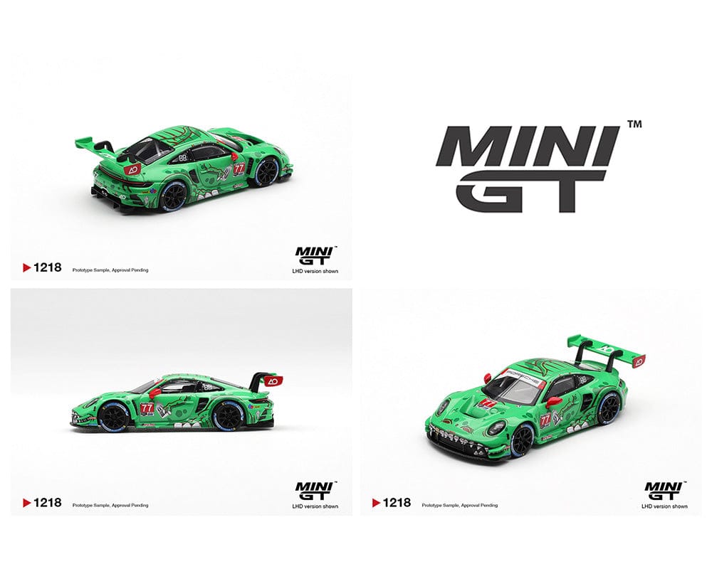 Mini GT 1:64 Porsche 911 GT3 R 992 #77 AO Racing 2025 IMSA Sebring 12 Hrs Class Winner 1/64 scale