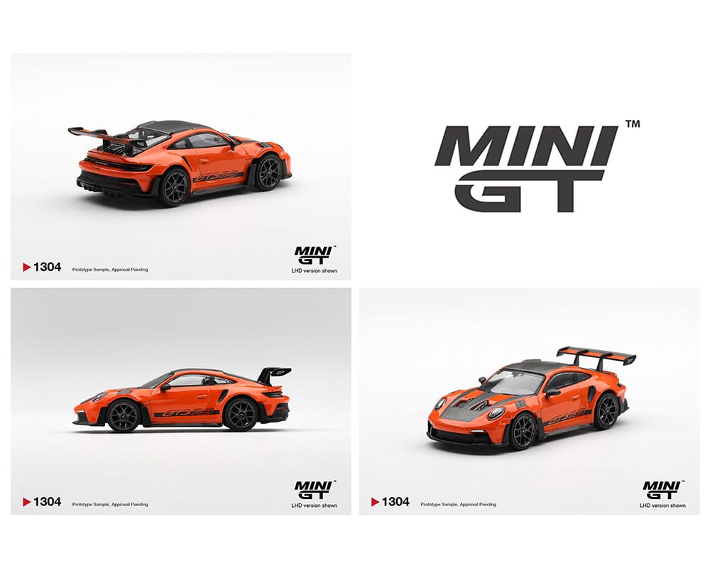(PRE-ORDER) Porsche 911 (992) GT3 RS Weissach Package Gulf Orange Limited Edition Mini GT 1/64
