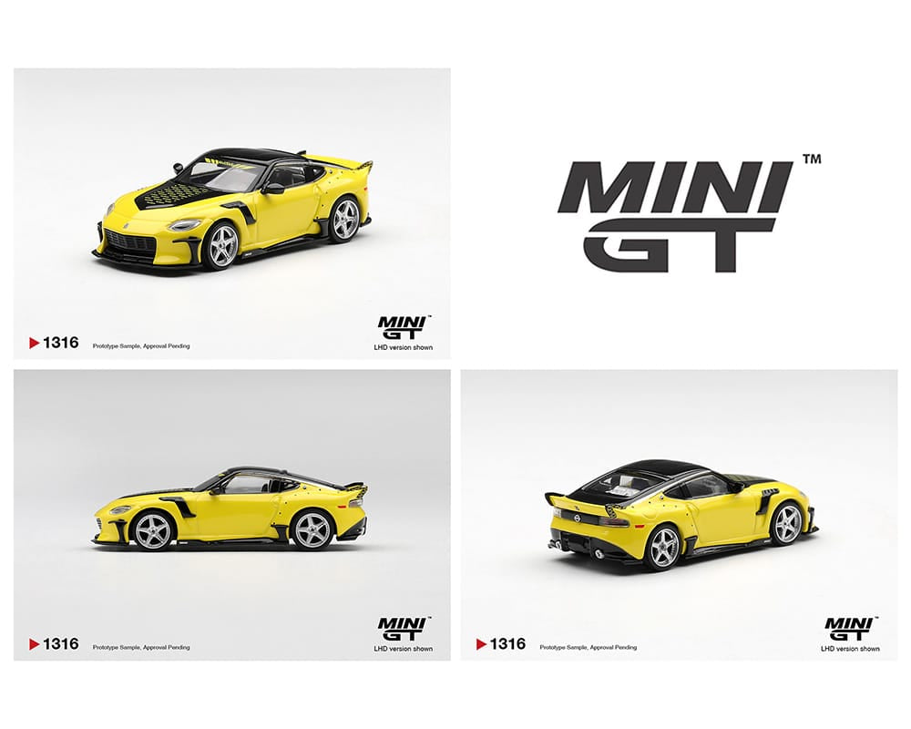 Matiz ゴールド ミニカー PRE-ORDER) Nissan Z VeilSide FFZ400 Ikazuchi Yellow Limited