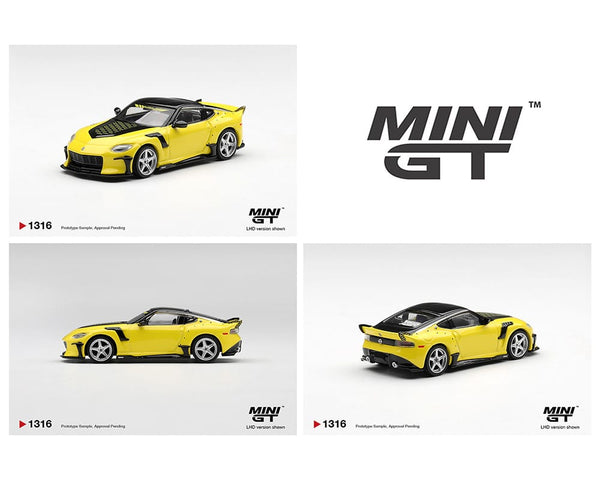 (PRE-ORDER) Nissan Z VeilSide FFZ400 Ikazuchi Yellow Limited Edition Mini GT 1:64 MGT01316-BL
