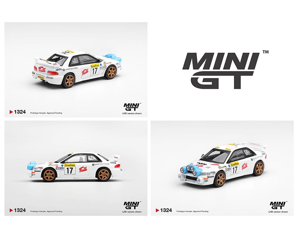 (PRE-ORDER) Subaru Impreza WRC98 #17 1999 Rally Monte-Carlo White Limited Edition Mini GT 1:64 MGT01324-BL