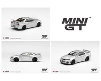 (PRE-ORDER) Nissan NISMO R34GT-R Z-tune Z-Tune Silver Limited Edition Mini GT 1:64 MGT01329-BL