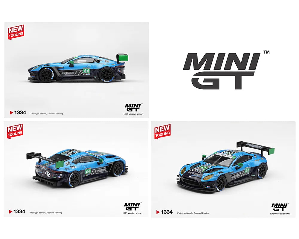 Aston Martin Vantage GT3 Evo #44 Magnus Racing 2025 IMSA Daytona 24 Hrs Limited Edition Mini GT 1:64