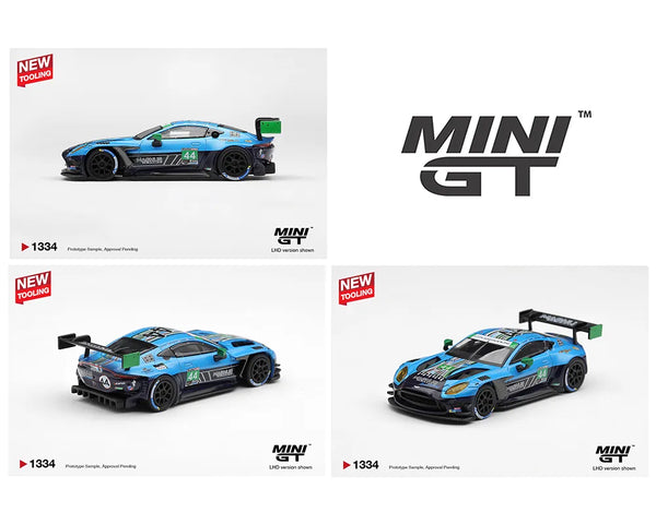Aston Martin Vantage GT3 Evo #44 Magnus Racing 2025 IMSA Daytona 24 Hrs Limited Edition Mini GT 1:64