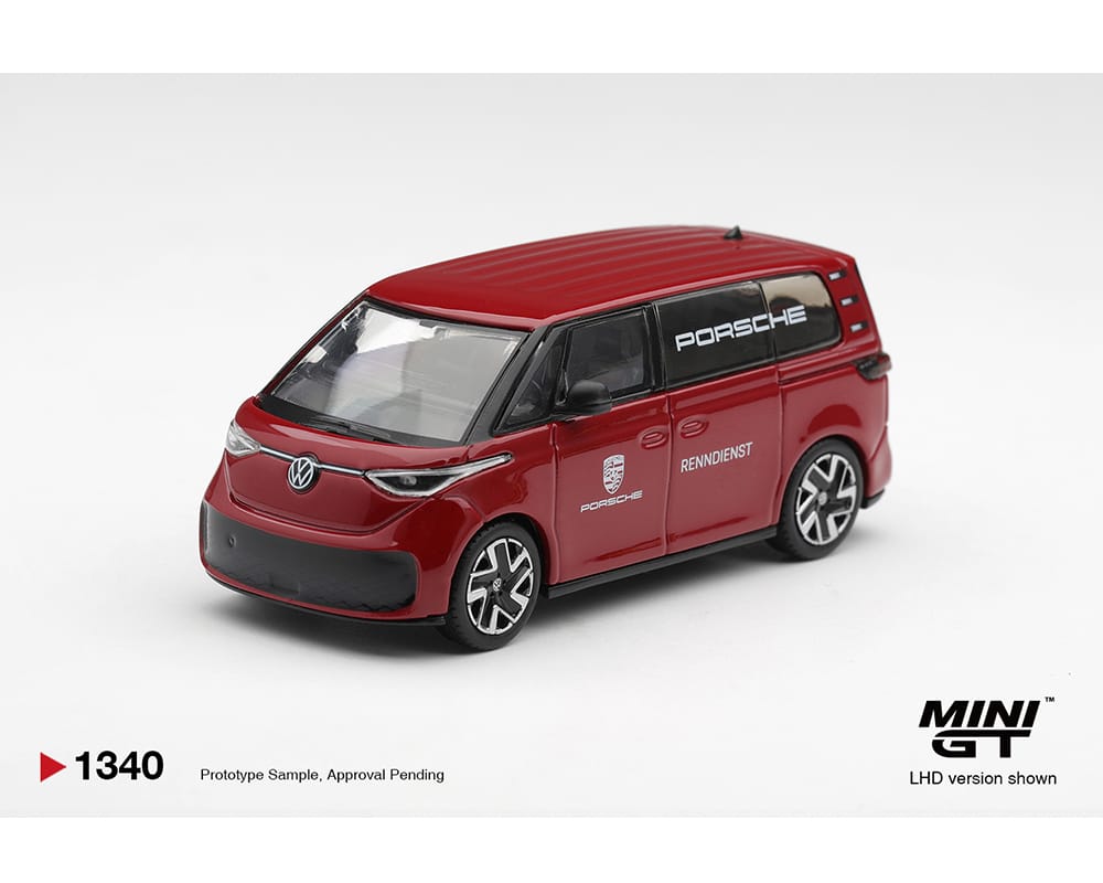 Volkswagen ID.Buzz Porsche Renndienst Mini GT 1/64 MGT01340-BL