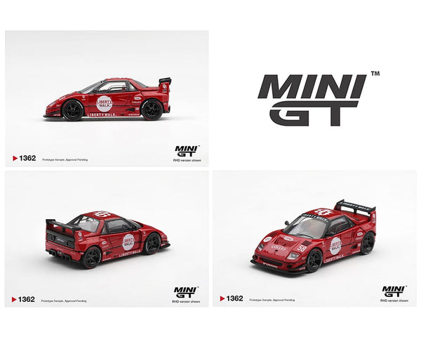 Mazda AZ1 Liberty Walk LB40 LB Hinomaru Red Mini GT 1/64 MGT01362-BL
