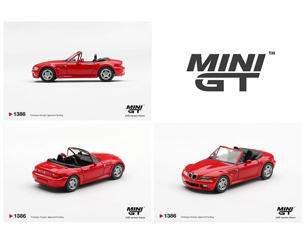BMW Z3 Hellrot Red Limited Edition Mini GT 1/64 | Hanz Driven MGT01386-BL
