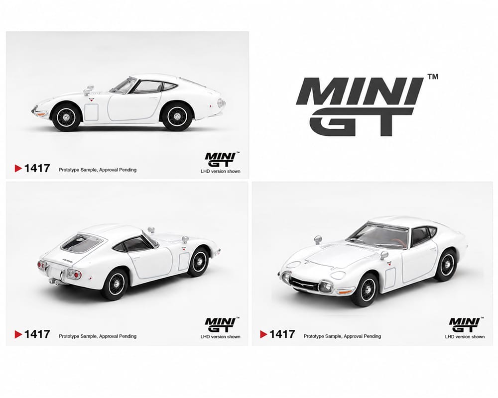 Toyota 2000GT Pegasus White 1/64 | Mini GT MGT01417-BL