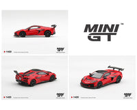 Mini GT Corvette ZR1 Torch Red 1/64 | Hanz Driven MGT01420-BL