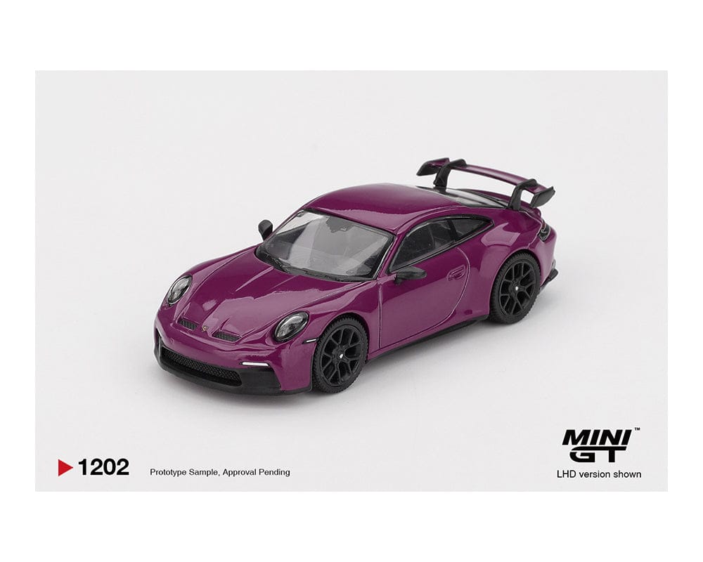 Porsche 911 992.1 Rubystone Red Set of 4 Special Edition Mini GT 1:64