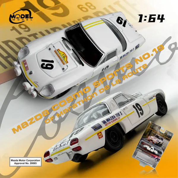Mazda Cosmo Sport #19 Marathon de la Route 1968 – MODELMODEL 1:64